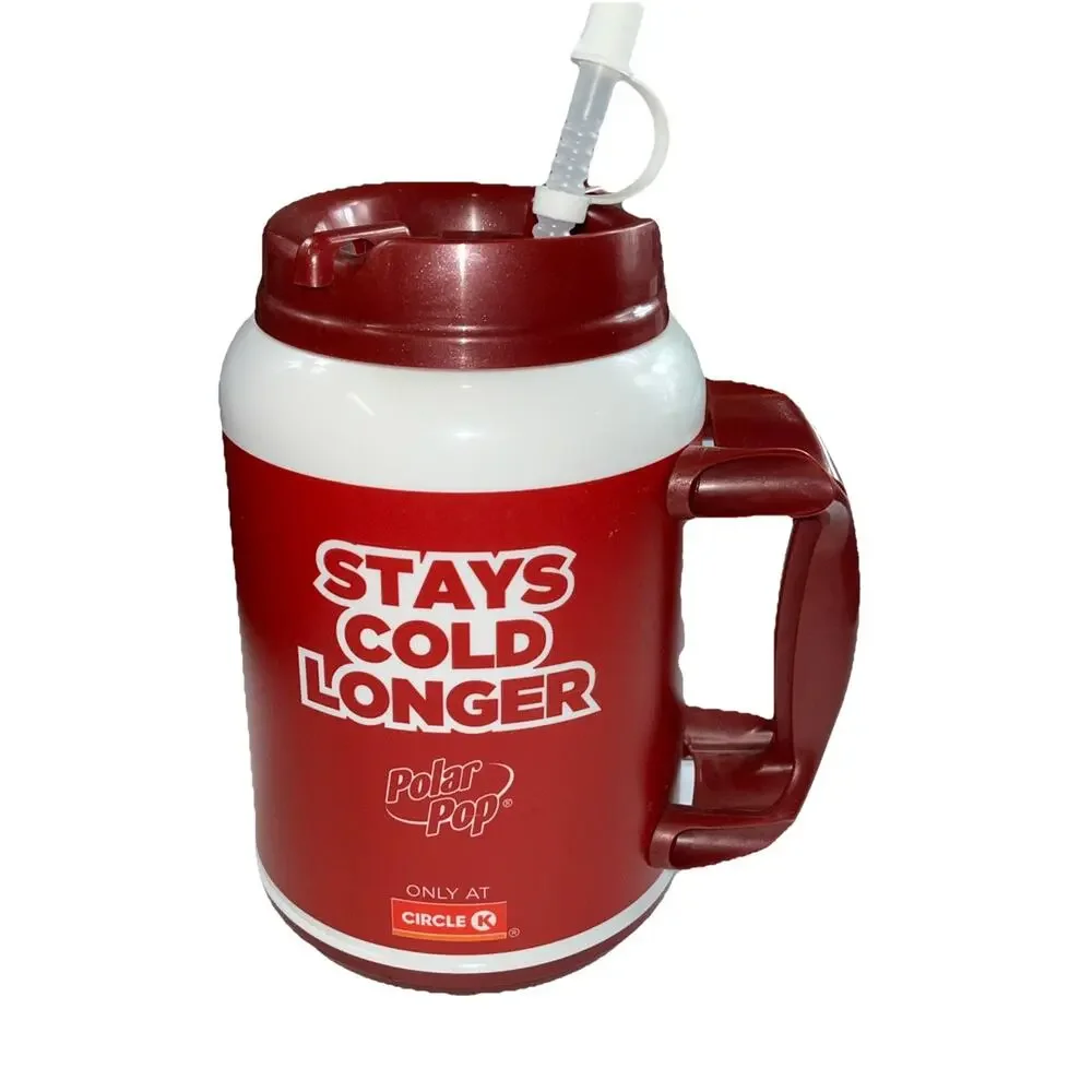 Circle K Polar Pop 44 oz Travel Beverage JUMBO Jug Used